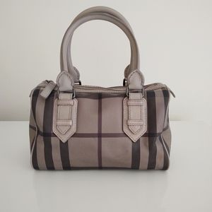 Burberry Smoke Nova Check Bowling Bag